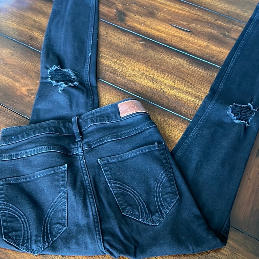 Black Hollister Skinny Jeans